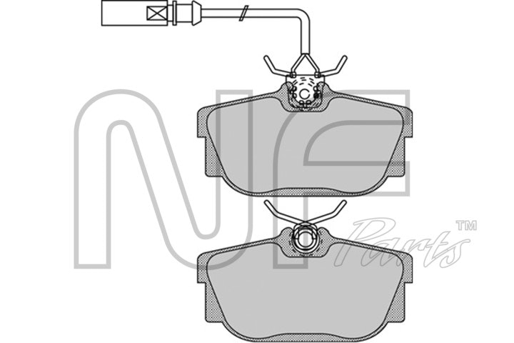 NF PARTS Комплект тормозных колодок, дисковый тормоз NF0018571